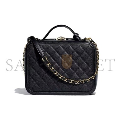 CHANEL CC FILIGREE VANITY CASE A93344 (24*17*10cm)